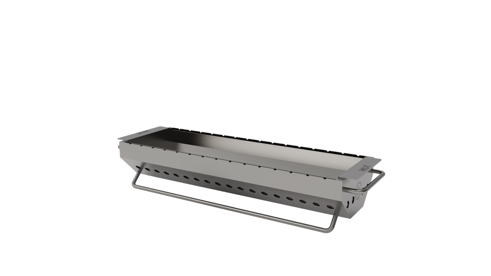 Hickory Summit grill body empty, ready to accept any combination of grates, flattop or skewers