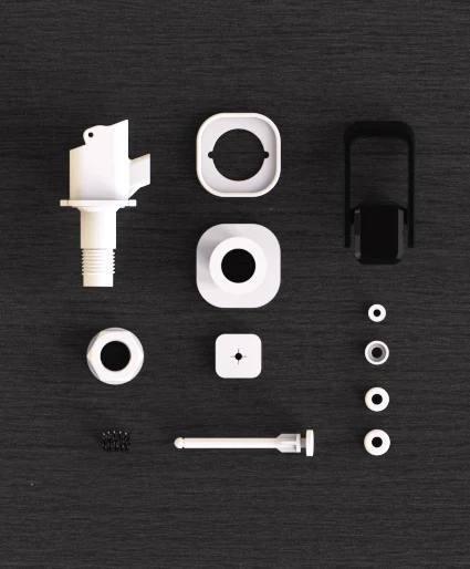 3D-printed prototype parts relevant to manufacturing tolerances and draft angle